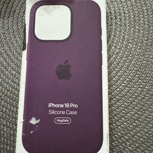 Apple Purple Silicone Case for iPhone 16 Pro